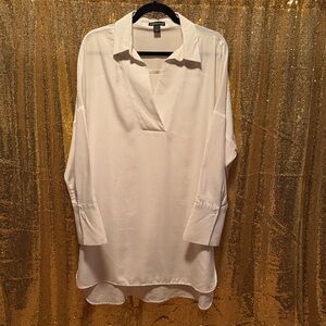 Essentialist Cream Striped Blouse